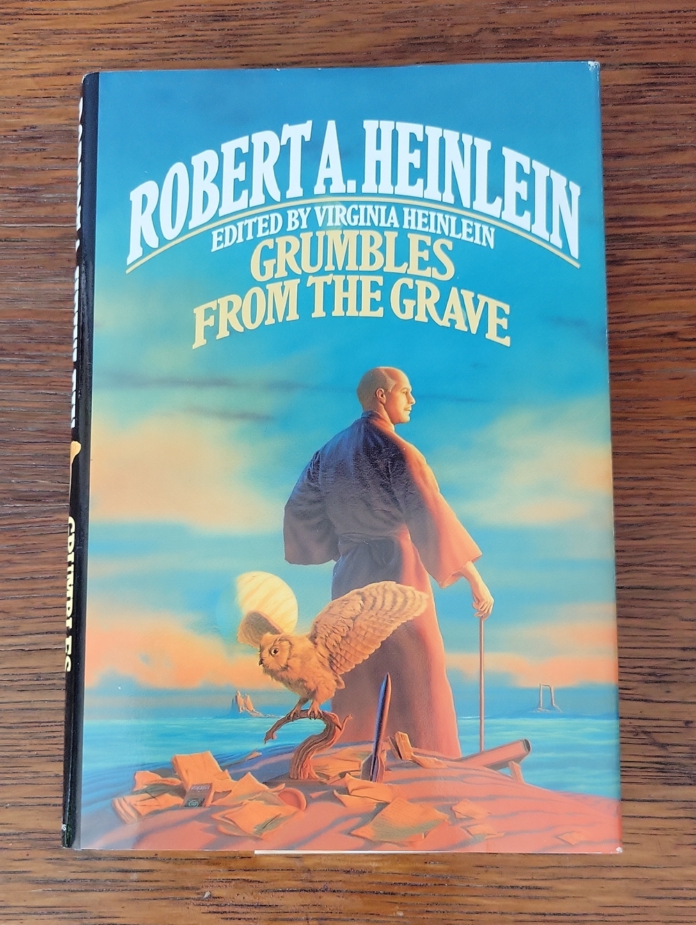 1989 1st Edition"Grumbles from the Grave" Hardcover Book by Robert A. Heinlein.
